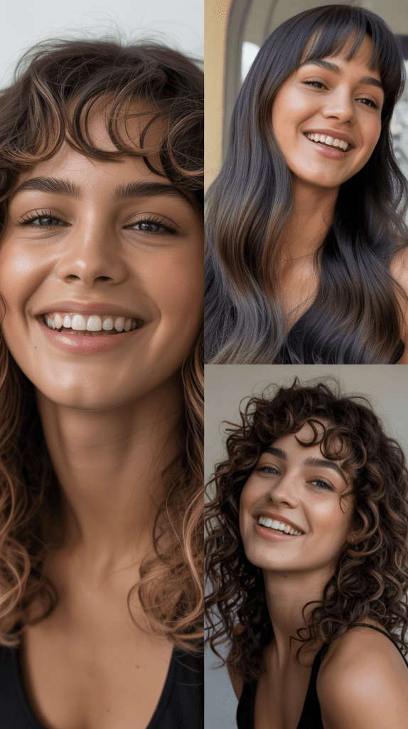  Baby Bangs With Long Flowing Hair