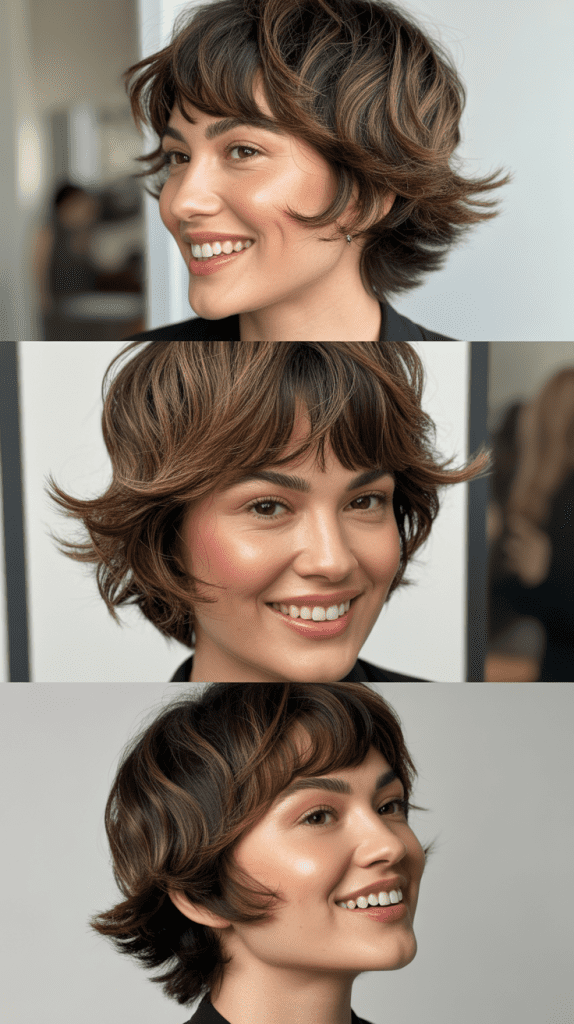 Choppy Micro Fringe With Layered Movement