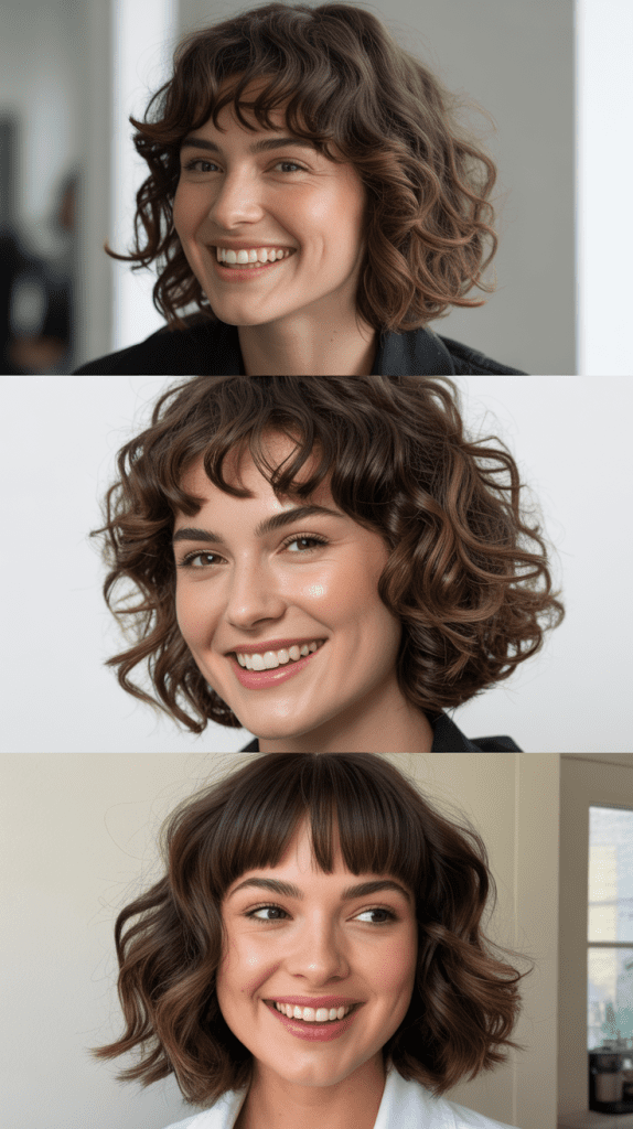 Wavy Bob With Face-Framing Bangs