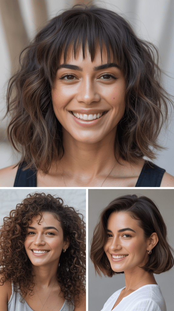 Razored Bangs With Jagged Ends