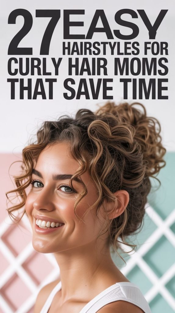 27 Easy Hairstyles for Curly Hair Moms That Save Time