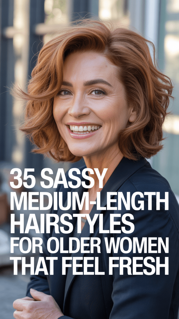 Sassy Medium-Length Hairstyles for Older Women That Feel Fresh