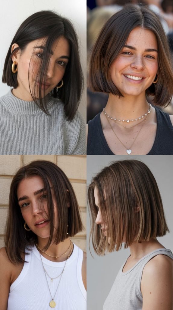 . Blunt Cut Long Bob