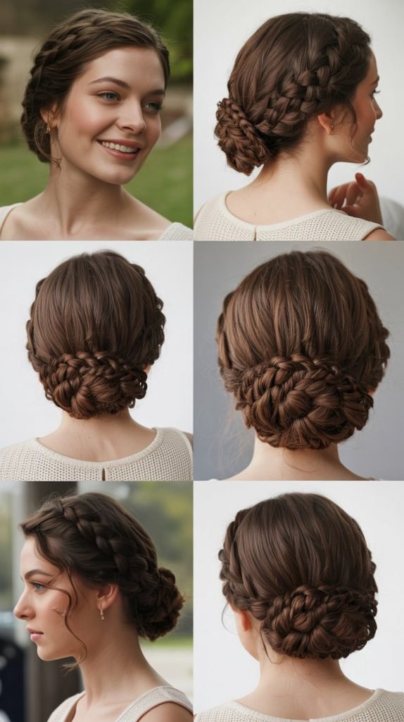 Braided Crown Updo