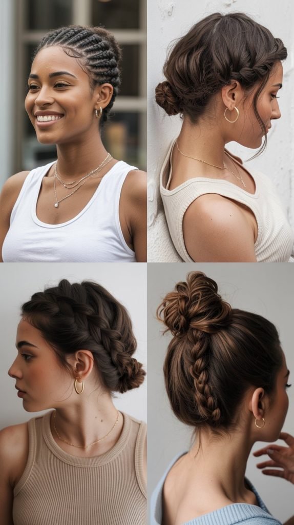 Braided Space Buns
