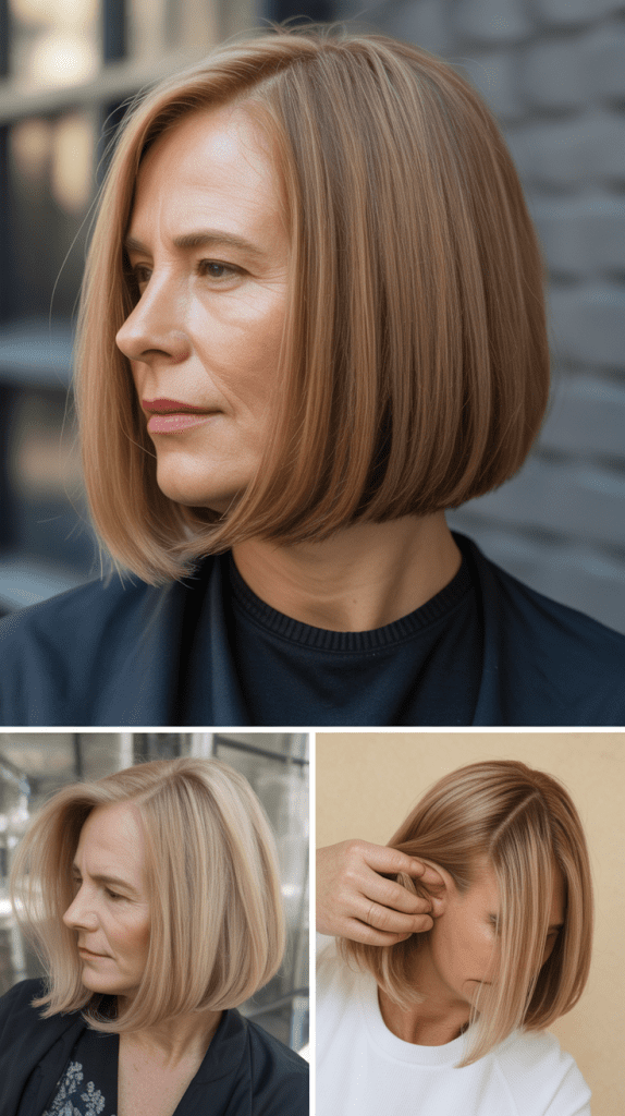 Chin-Length Bob with Slight Undercut
