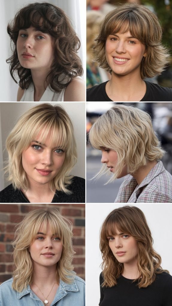 Choppy Bangs with Shaggy Layers