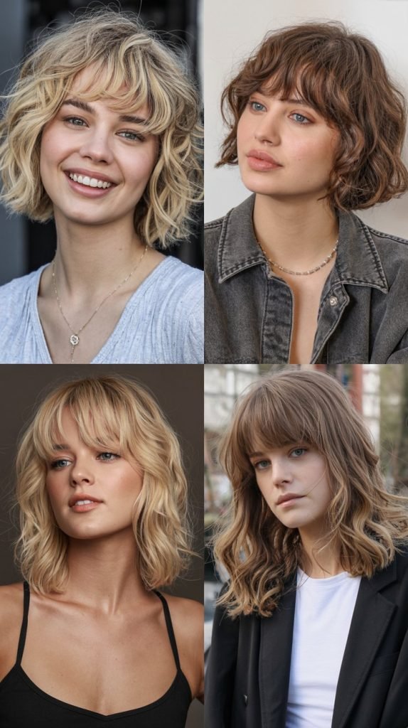 Choppy Fringe with Messy Waves
