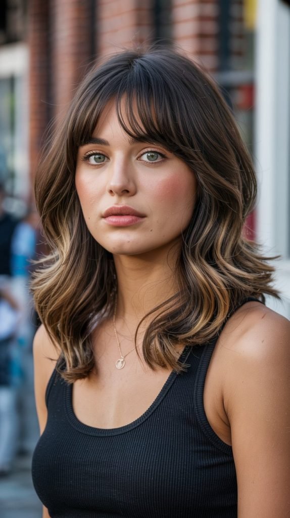 Blunt Cut Bangs With Straight Bob