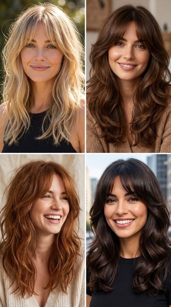 Shaggy Layers with Wispy Bangs