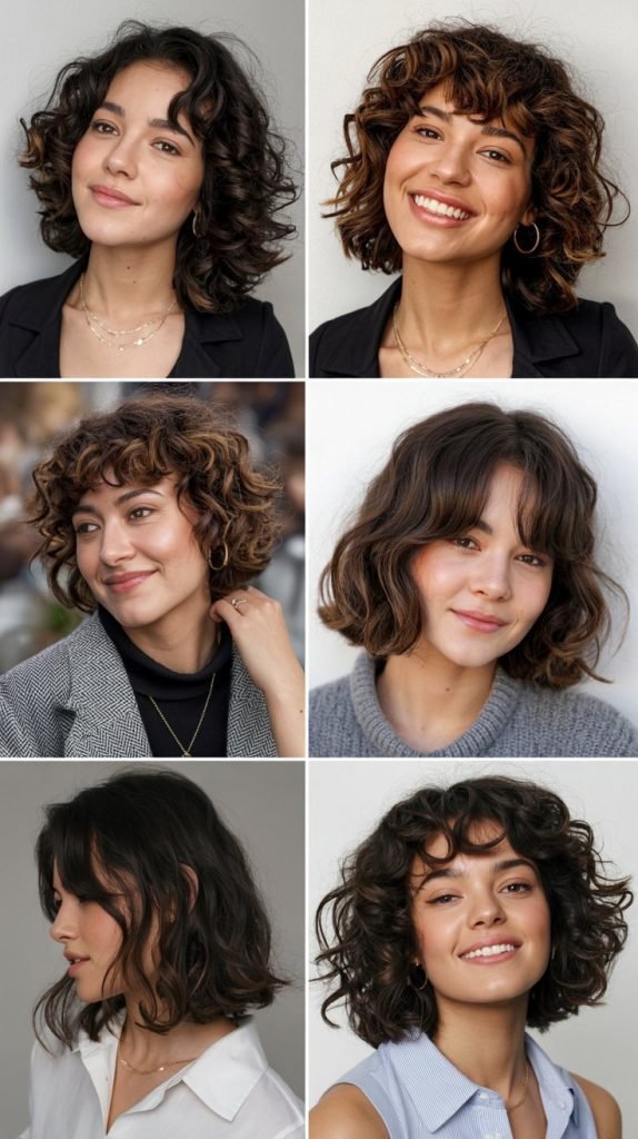 Curly Long Bob
