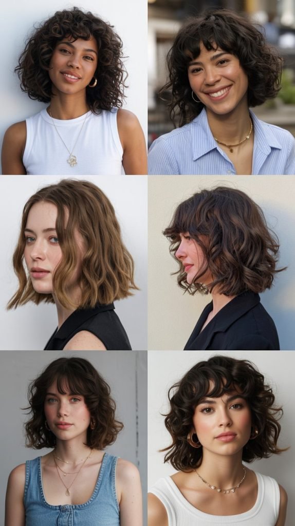 Curly Long Bob