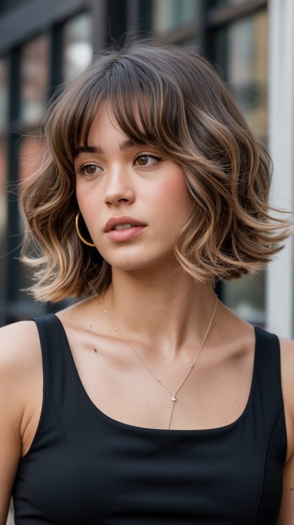  Curved Fringe With Layered Lob