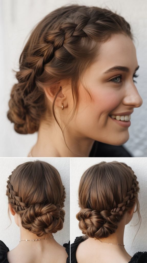 Double Dutch Braid Updo