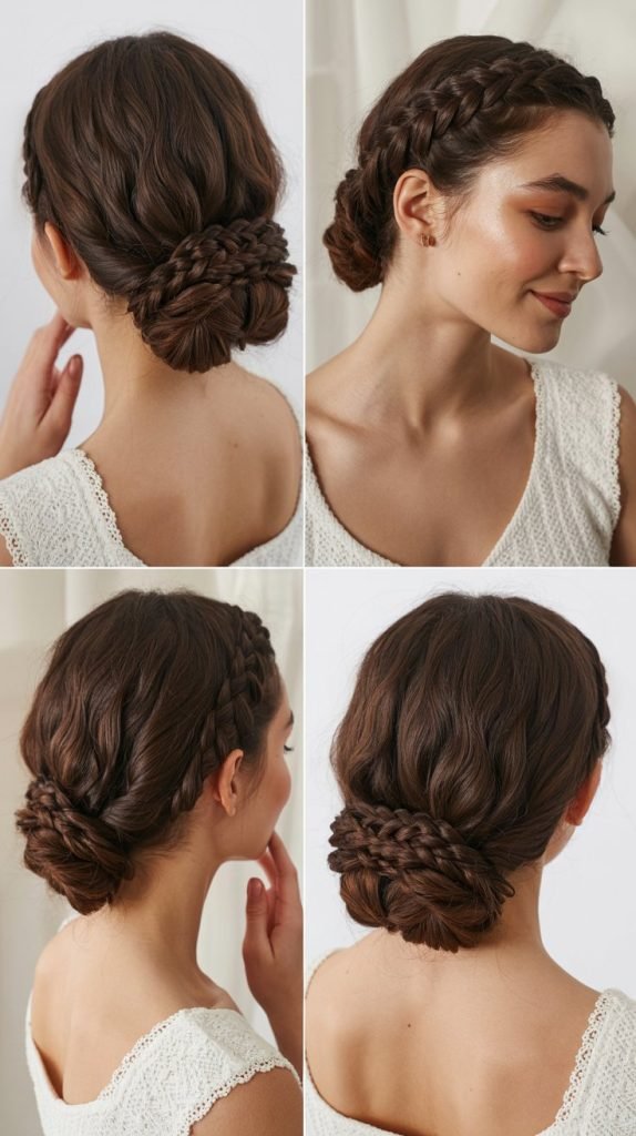 Elegant Low Braided Chignon
