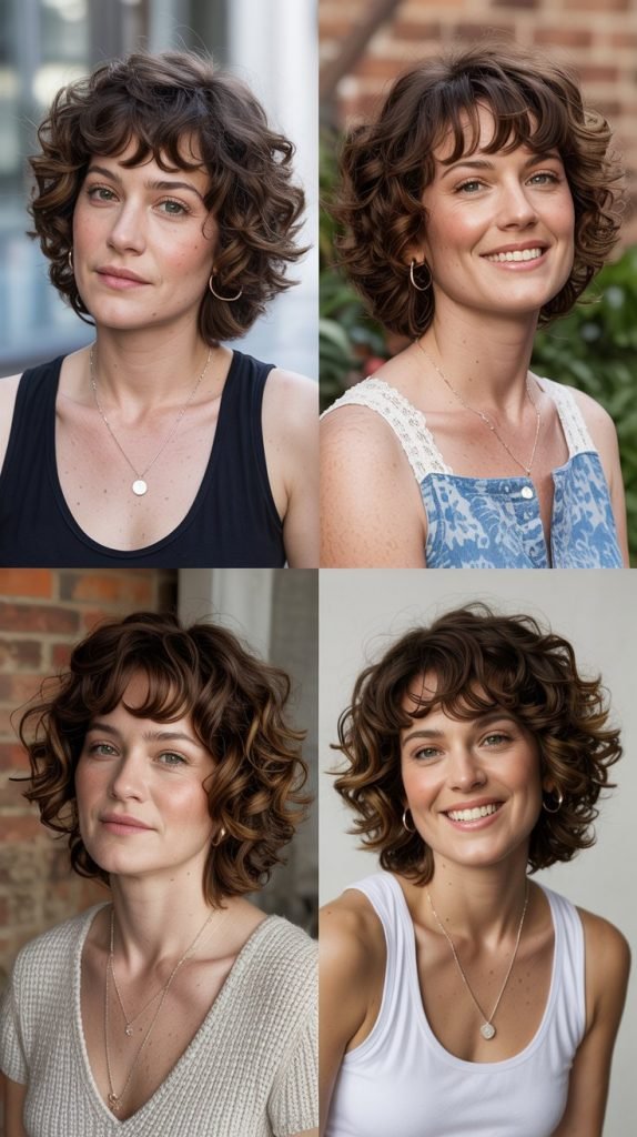 Feathered Curly Layers