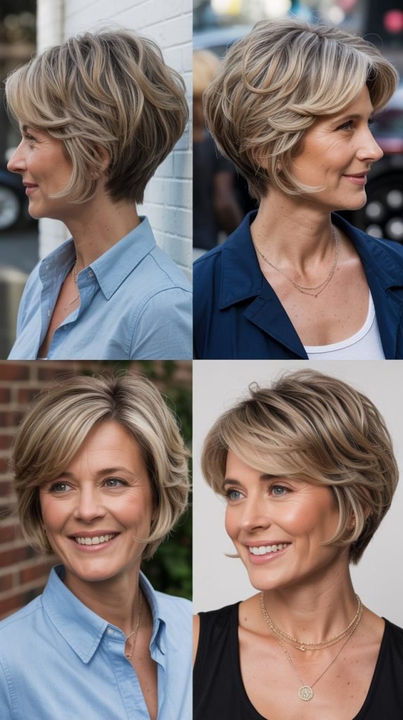 . Layered Bob with Root-to-Tip Dimension