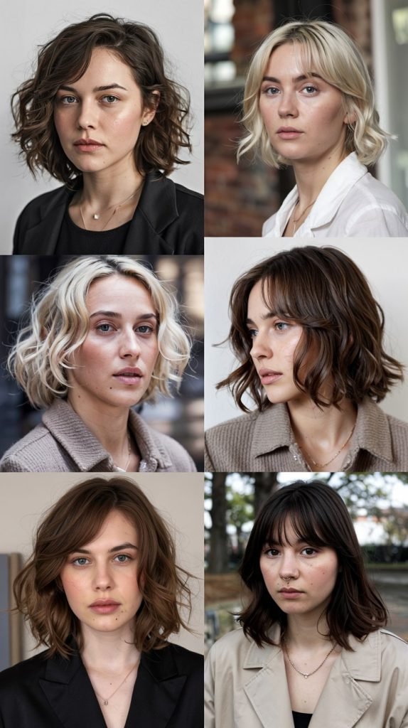  Lob With Invisible Curtain Bangs