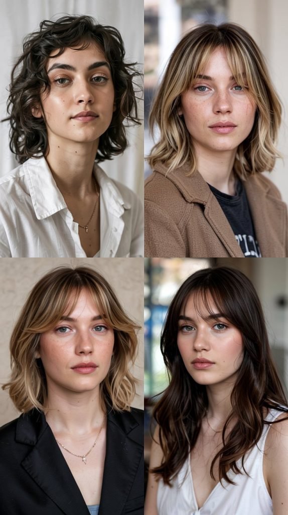 Lob With Micro Curtain Bangs