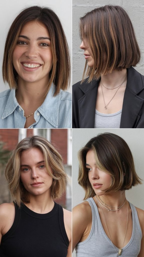 Long Bob with Grown-Out Roots