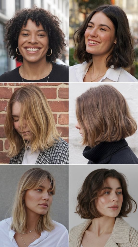 . Long Bob with Natural Texture