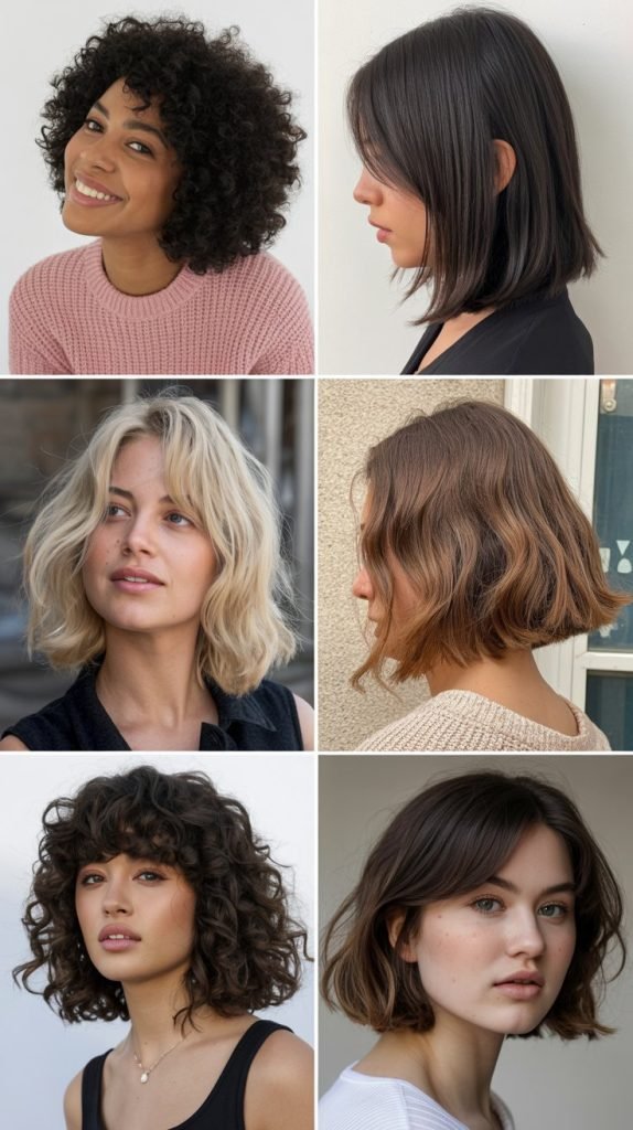 . Long Bob with Side Bangs