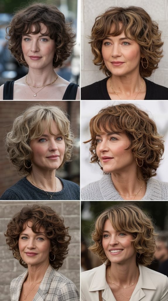 Loose Curly Shag with Face-Framing Layers