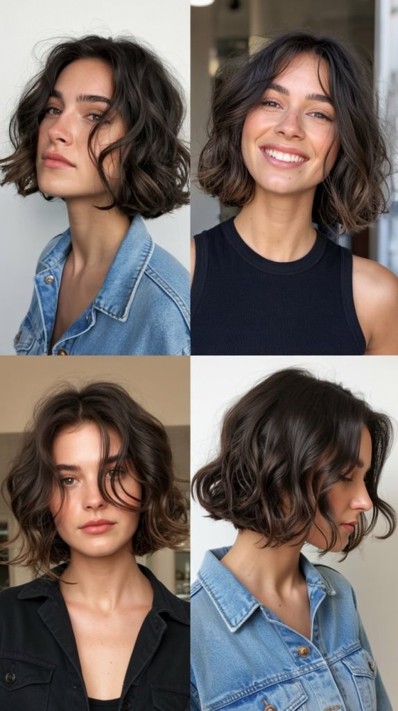 Messy Lob with Texture
