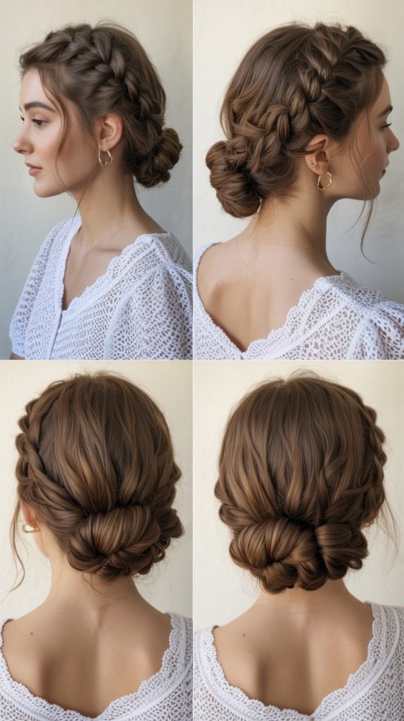 Milkmaid Braid Updo