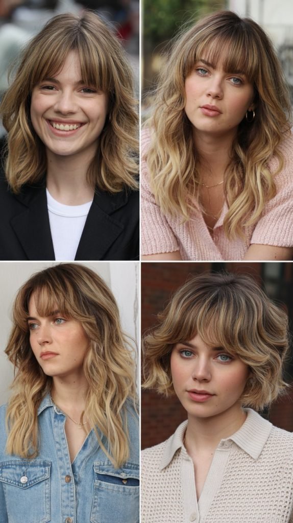  Piecey Bangs with Tousled Waves