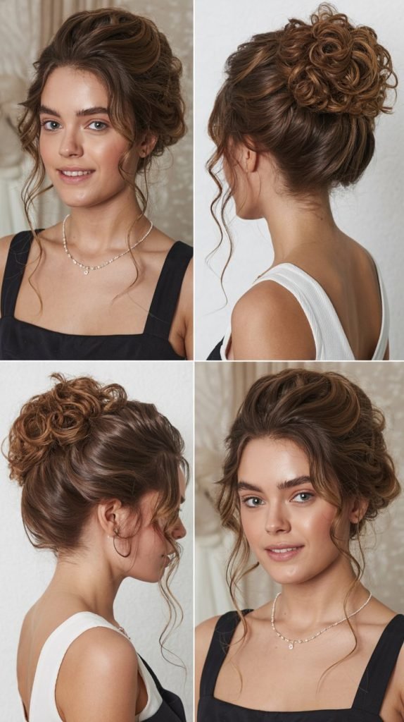 . Pinned Curl Updo