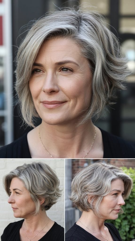 Asymmetrical Chin-Length Cut