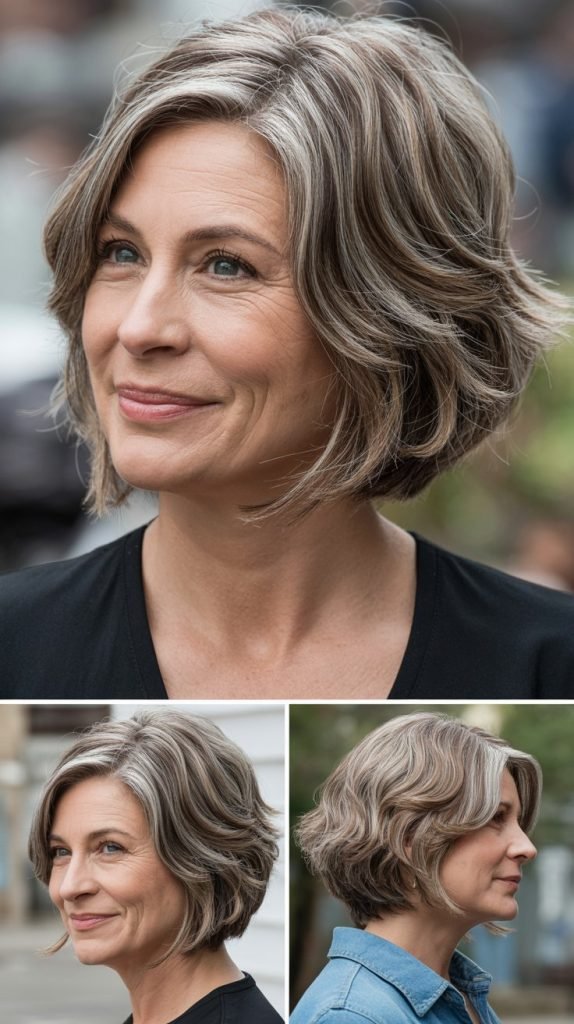 Center-Parted Chin-Length Cut
