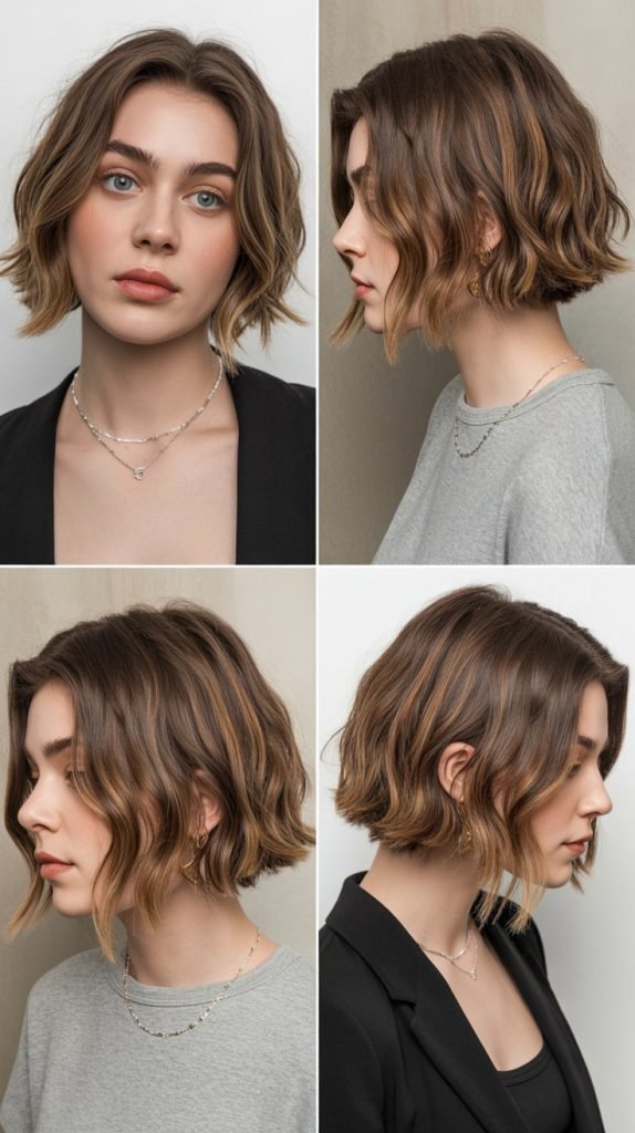  Choppy Bob for Edgy Texture