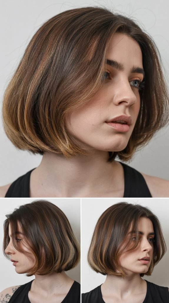  Classic Chin-Length Bob with Subtle Layers