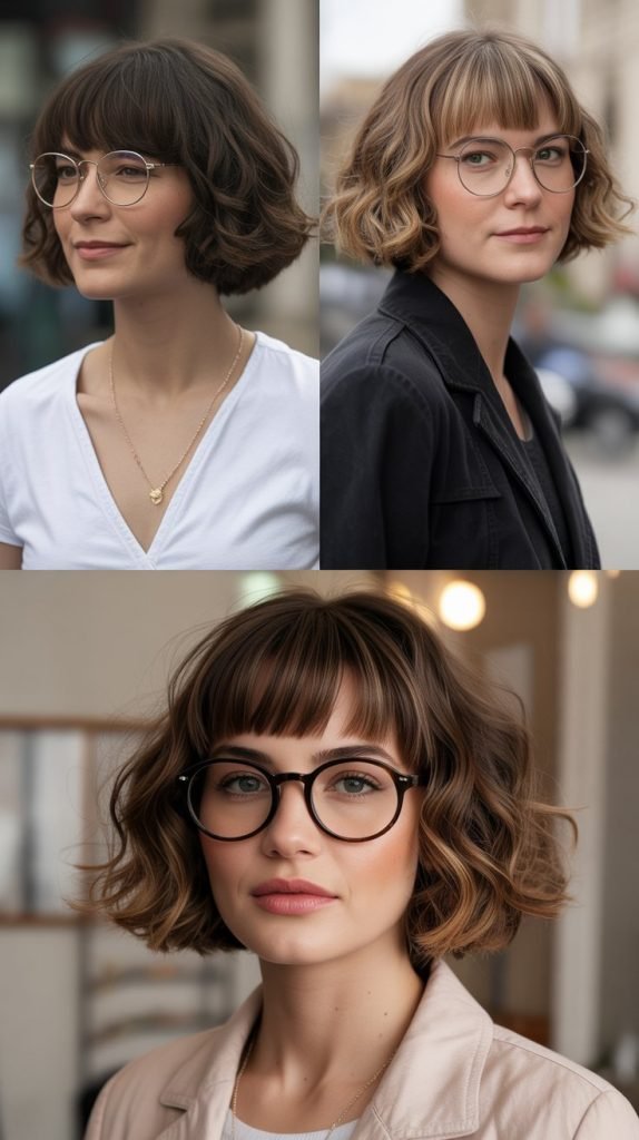 . Bouncy Bob With Rounded Bangs