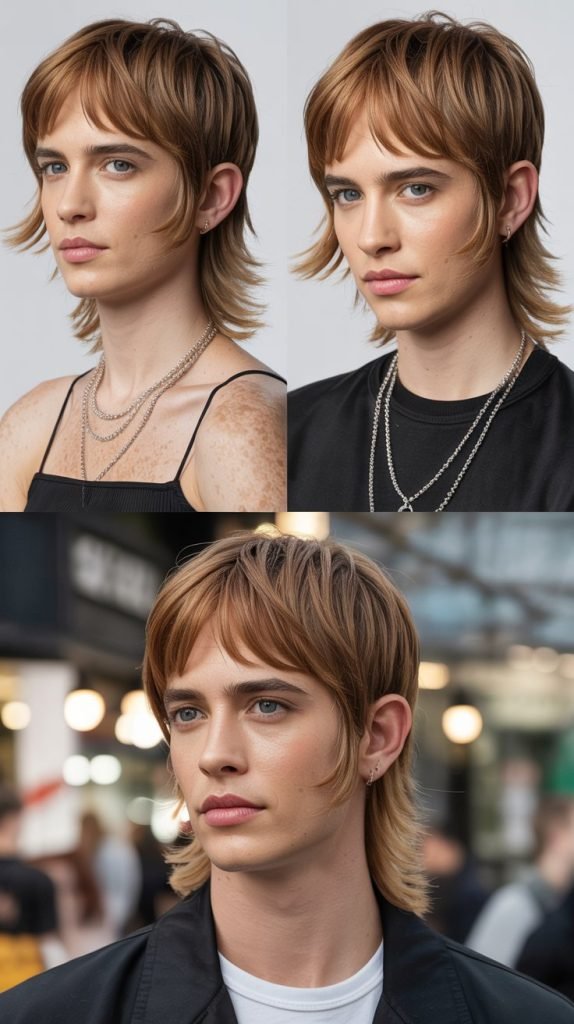 Modern Mullet With Curtain Bangs