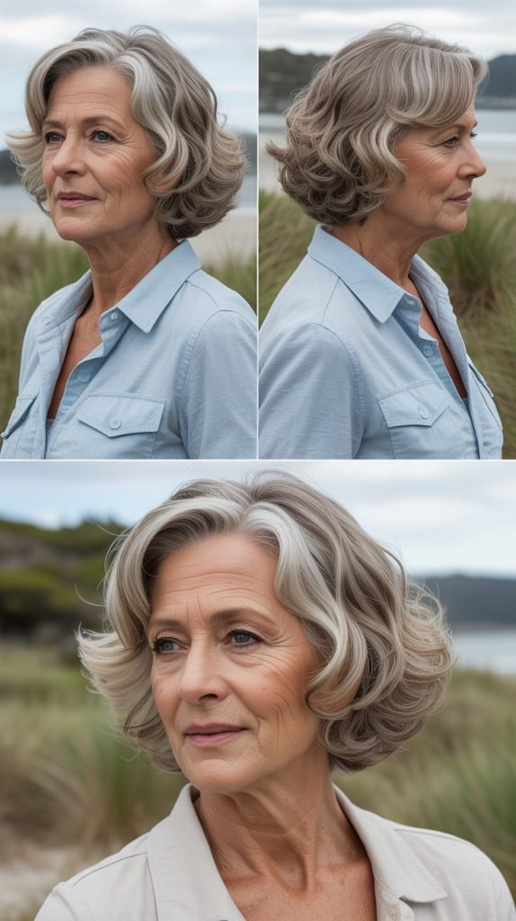 3. Wavy Lob (Long Bob)