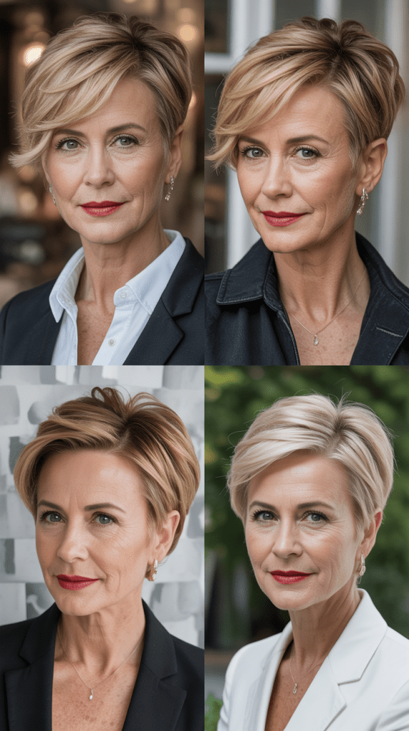 The Side-Parted Pixie