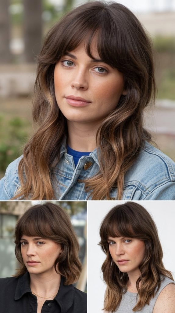 Layered Baby Bangs