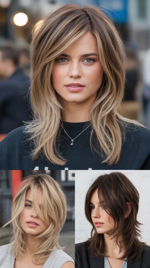  Long Shaggy Layers with Textured Ends