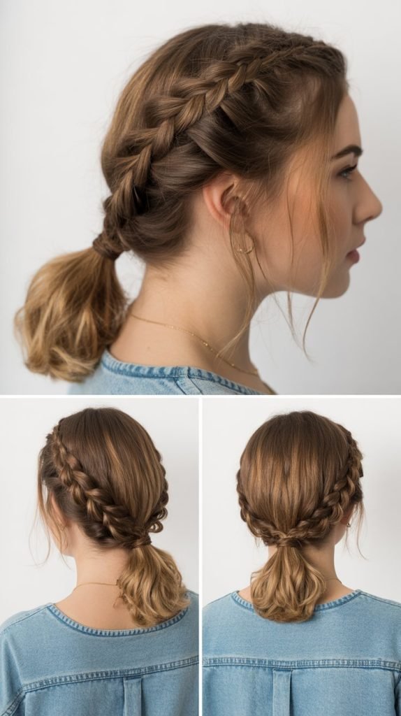 Braided Low Ponytail