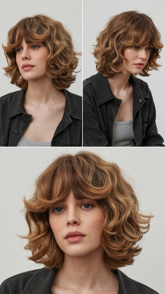  Bouncy Layers With Rounded Bangs
