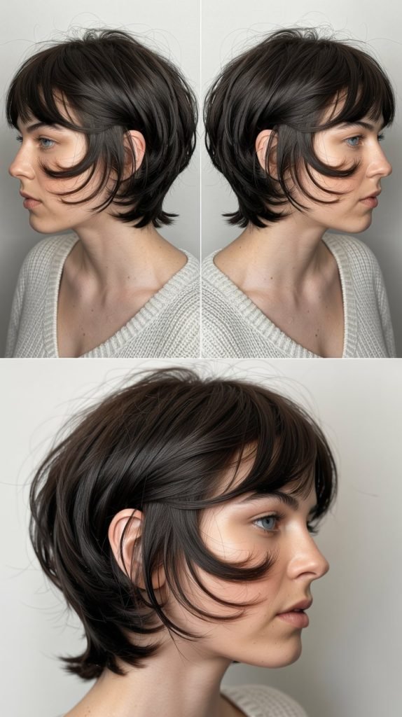 Inverted Layers With Face-Framing Bangs
