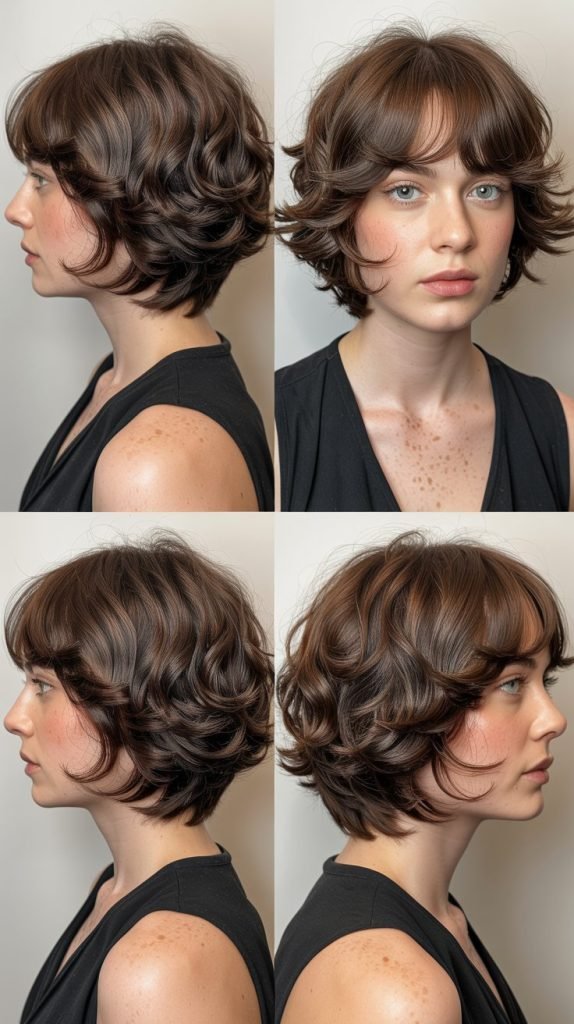C-Curve Layers With Feathered Bangs