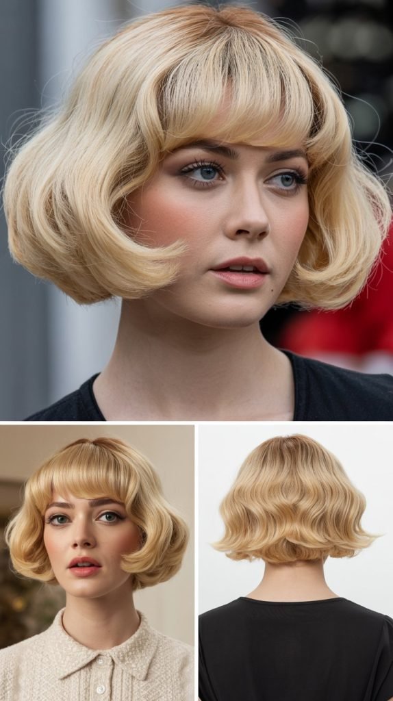 24. Inverted Bob with Bardot Bangs