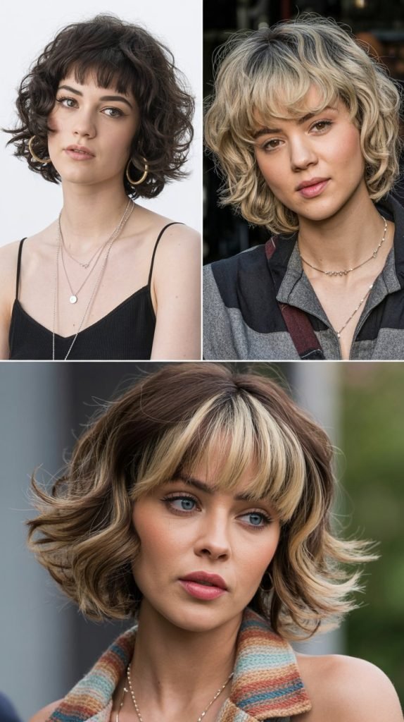 Layered Bob With Baby Bangs