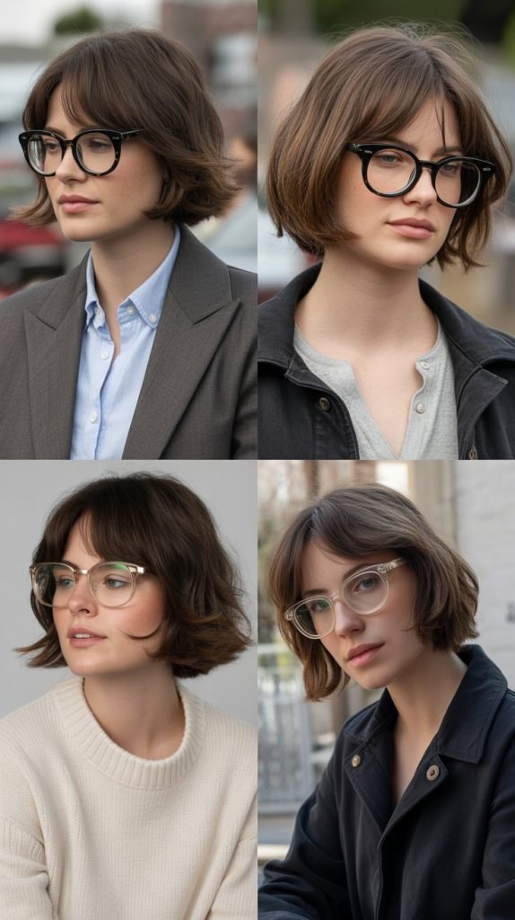 Soft Layers With Long Curtain Bangs