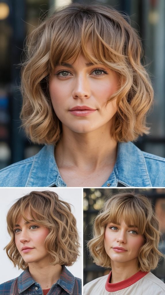 Undone Waves With Lived-In Bangs