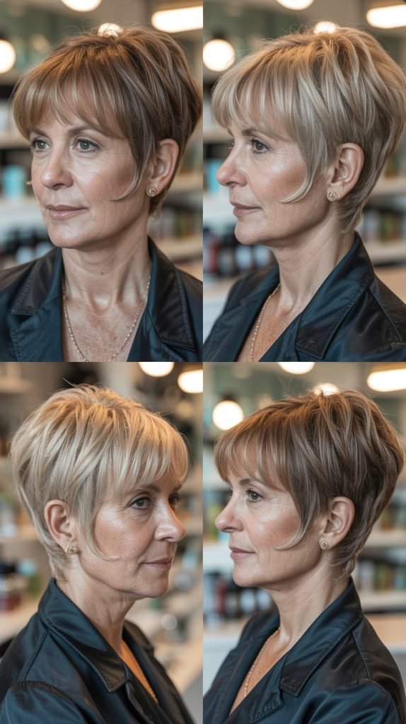 Asymmetrical Cut With Graduated Bangs